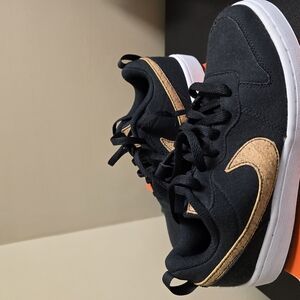 Nike Black and Tan Sneakers